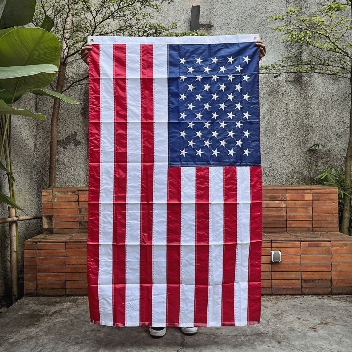 

Terlaris Bendera Amerika USA Flag Embroidery Premium SALE