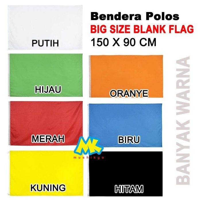 

Terlaris Bendera Polos / Blank Flag ukuran Besar SALE