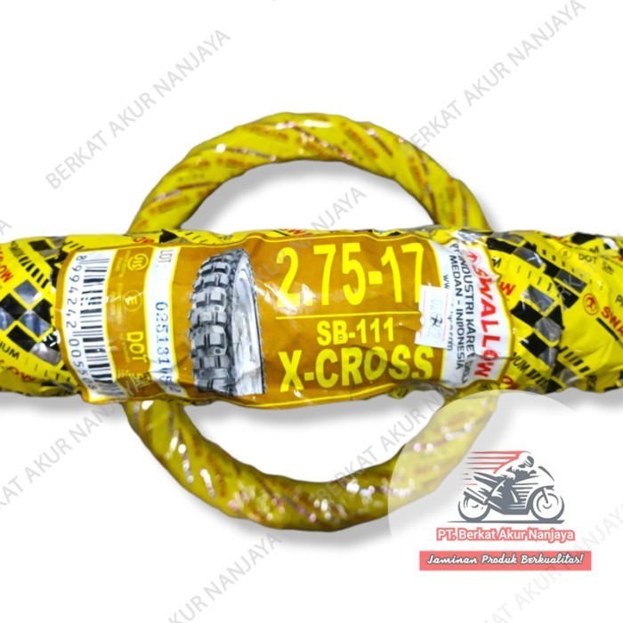 Ban Trail Swallow 2.75-17 Atau 275-17 X-Cross SB-111 Tubetype