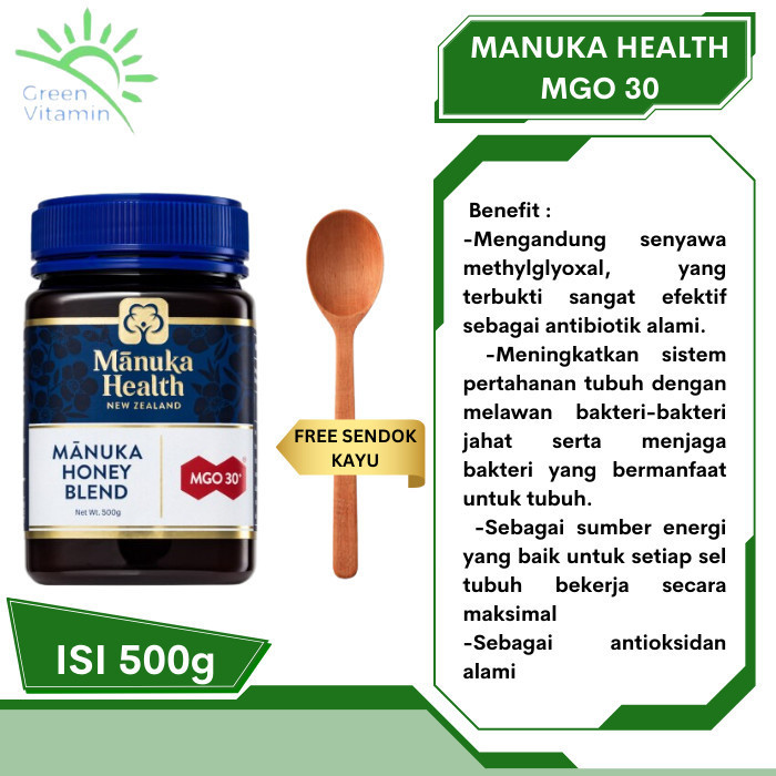 

Madu Manuka Health New Zealand Honey Blend MGO30 500g MGO 30 30+ 500 g