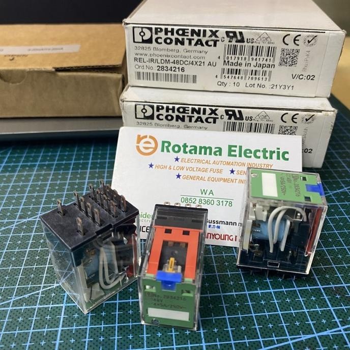 Relay 4Pdt 48Vdc Phoenix Contact 2834216 48Vdc Relay My4N 48Vdc 4Co Bebas Ongkir
