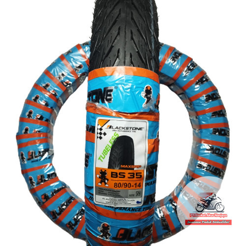 Ban Motor Matic Blackstone BS 35 80 90 14 Tubeless BS35 Bonus Pentil