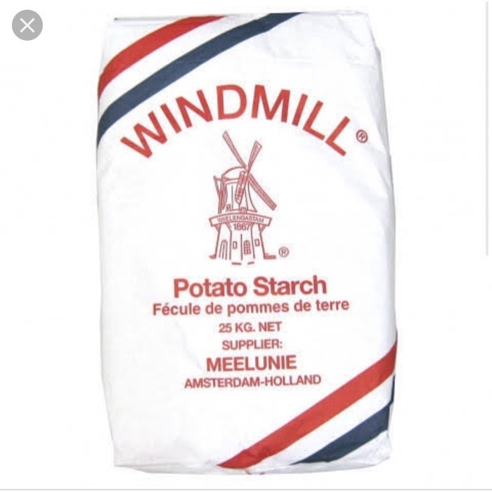 

Terbaru Tepung Kentang Windmill Potato Starch / Sang Fen 25 Kg Promo Ready Stok