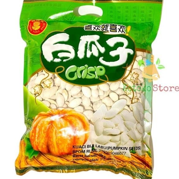 

Kuaci Biji Labu Crisp / Kuaci Putih / Pumpkin Seed 1Kg