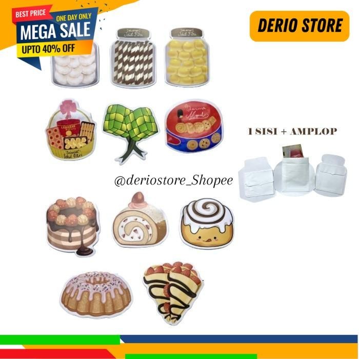 

AMPLOP LEBARAN 3D 5 PCS LUCU CROMBOLONI CAKE SNACK PARCEL AESTETHIC PALING DICARI