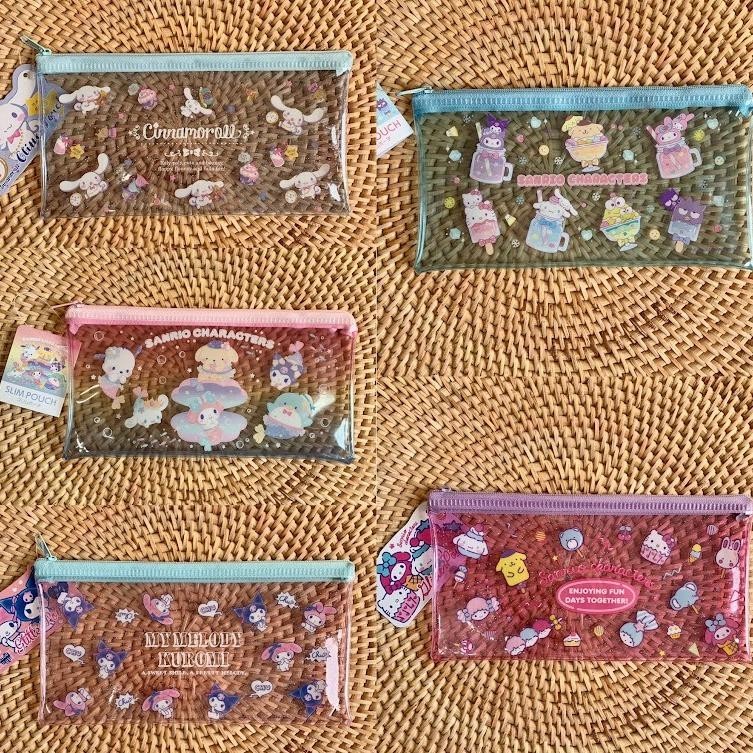 

Er-6 Tempat Pensil Pouch Pvc Bening Karakter Sanrio Melody Kuromi Cinamoroll Lucu Unik Hadiah Gift Sale
