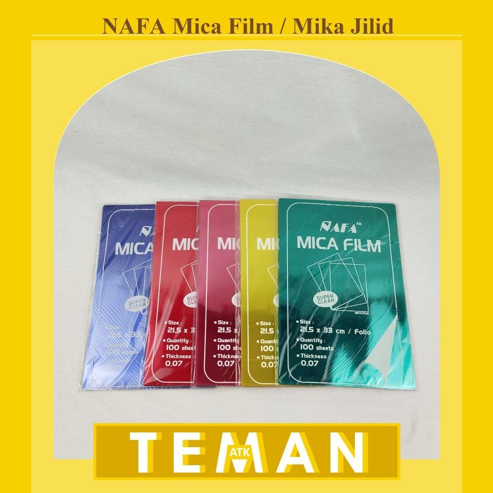 

Wd-54 Mika Jilid Plastik / Mica Film Plastik Warna Nafa F4/Folio (Mff) Kekinian
