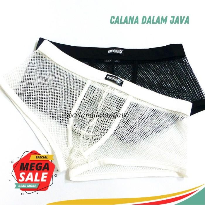 BOXER BRIEF FISHNET TRANSPARAN / CELANA DALAM PRIA SEXY TERBARU PRODUK TERBAIK !!