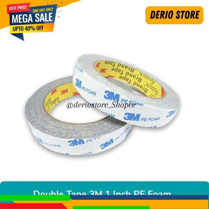 

DOUBLE TAPE 3M PE FOAM / BUSA 23 MM X 4.5 M 23MM X 4.5M BAIK