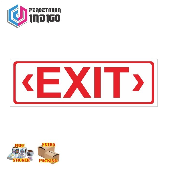 

Promo sign papan akrilik acrylic exit type b Elegan