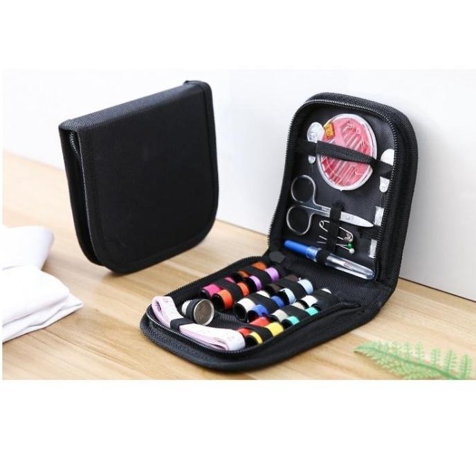 

SEWING KIT THREAD SCISSORS NEEDLE THIMBLE BUTTON TRAVEL AND BEGINNER ORIGINAL DAN TERPERCAYA