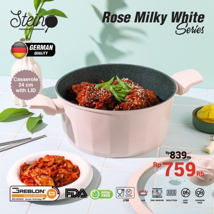Stein Cookware Glamour Rose Series 4 In 1 Complete Set