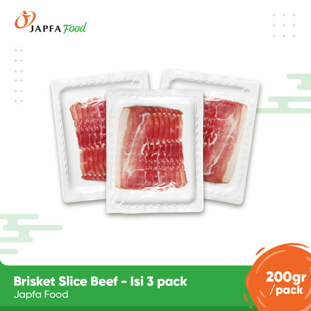 

Brisket Slice Beef 200gr - Isi 3 pack