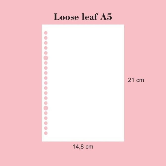 

Ready Loose Leaf A5/Kertas Binder A5 Daily Planner
