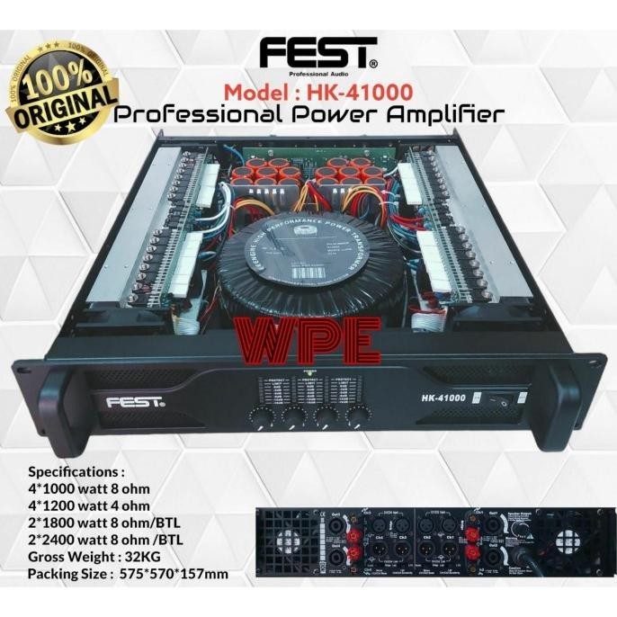 power ampifier fest hk41000 hk 41000 original