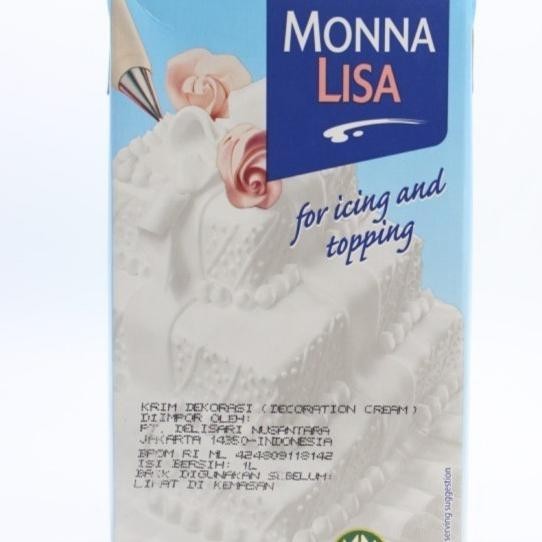 

Whipping Cream Monnalisa 1 Liter | Non Dairy Whip Krim Master Martini