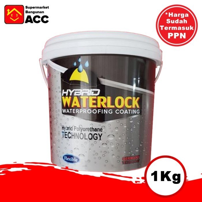 Lemkra Hybrid Waterlock Abu-Abu 1 Kg Pelapis Anti Bocor