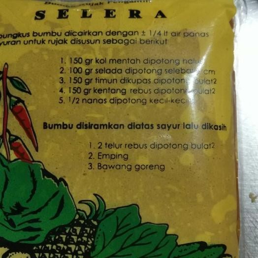 

Bumbu Rujak Gantin Selera