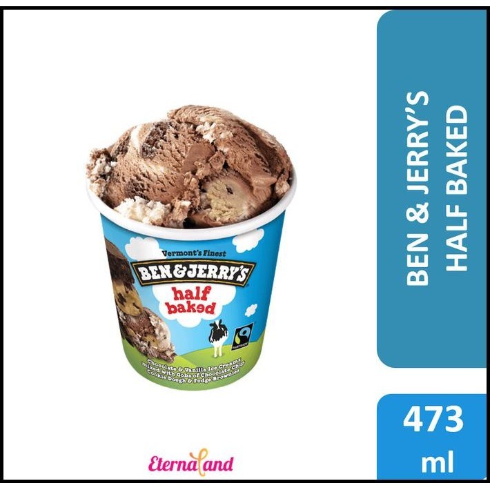 

Ben & Jerry Half Baked Ice Cream - Es Krim Ben N Jerry Half Baked