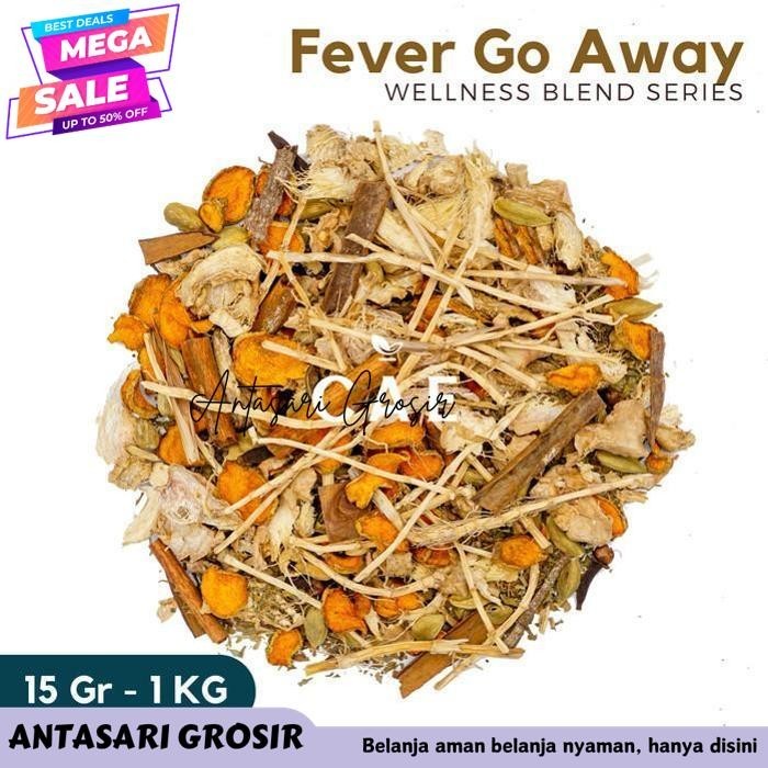 

FEVER GO AWAY | HERBAL BLEND GINGER CINNAMON CARDAMOM ALANG 15GR - 1KG BEST PRODUK!