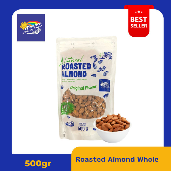 

TERBATAS Roasted Almond 500Gram / Kacang Almond Panggang 500Gr