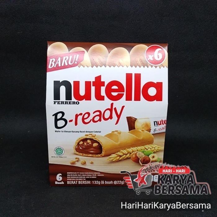 

STOK TERBATAS NUTELLA WAFER B-READY 6'S X 22GR