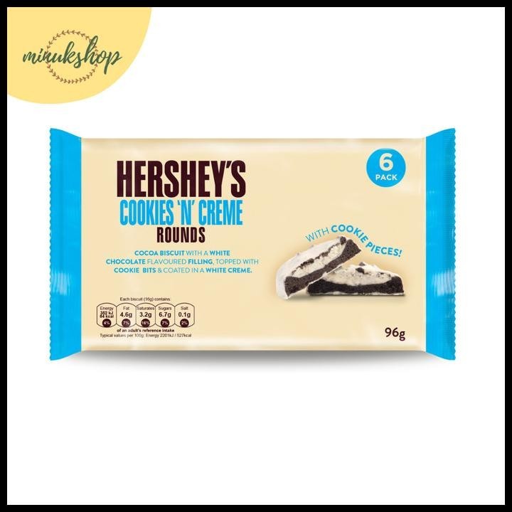 

Hersheys Cookies And Cream Rounds With Cookie Pieces 96 Gram