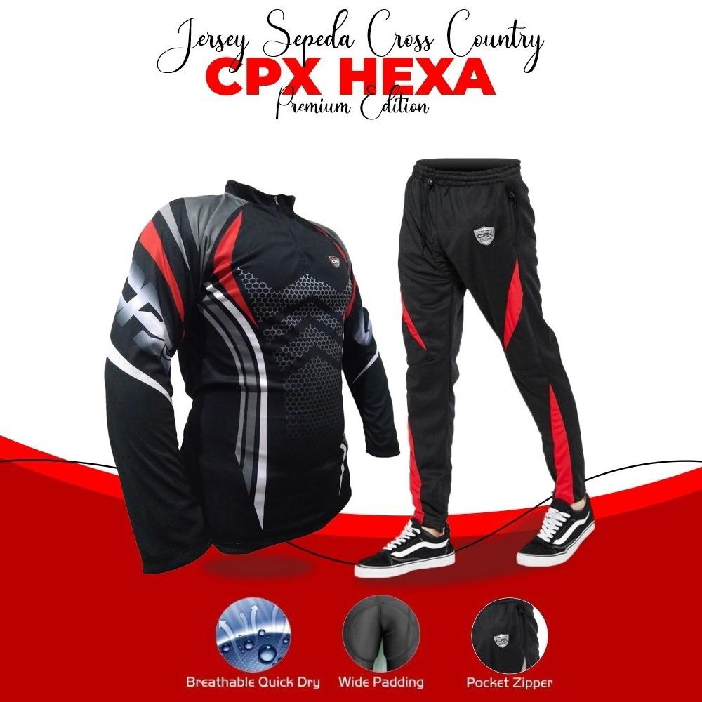 sava-   Sale Setelan Cpx Sport Set Cycling Jersey Pria Baju Gowes MTB Roadbike Celana Sepeda Trainin