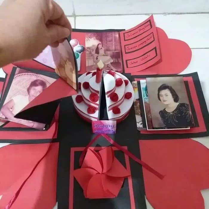 Ready Birthday Scrapbook/Kado Ulang Tahun Unik/Kado Buat Pacar/Explosion Box