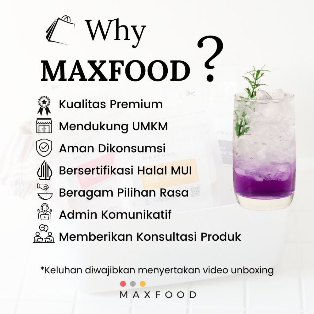 

MAXFOOD - Hard Ice Cream Vanilla Powder / Bubuk Es Krim Rasa Vanilla 1 Kg