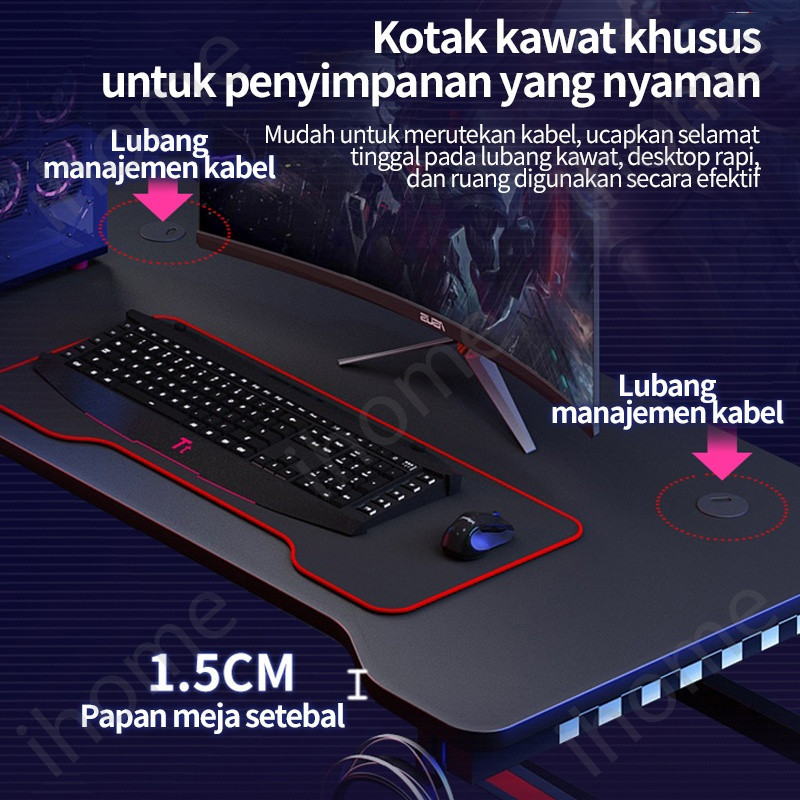 CH MEJA KOMPUTER MINIMALIS MEJA GAMING FULL SET MEJA KANTOR SEDERHANA MEJA KERJA MURAH MEJA LAPTOP