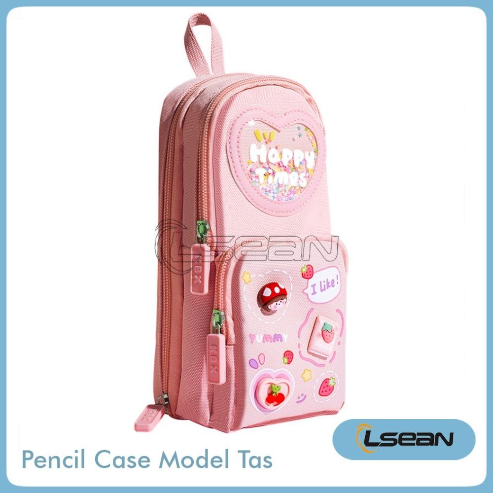 

ty-35 PENCIL CASE HIASAN GLITTER KARAKTER 3D MODEL TAS LUCU KOREA KAPASITAS BESAR Murah