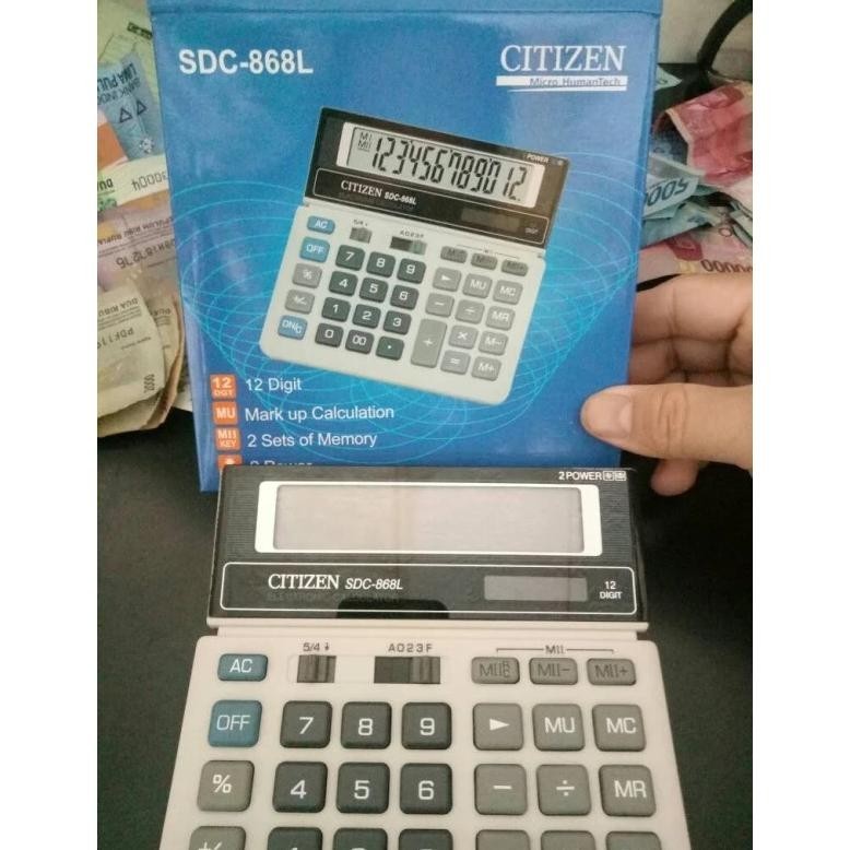 

gd-90 Diskon [JK] OFFICE Kalkulator Citizen SDC 868L Viral