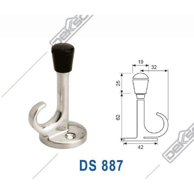 Door Stopper Dekkson Ds 887 Sn Door Hanger And Stopper Dekkson Ds887
