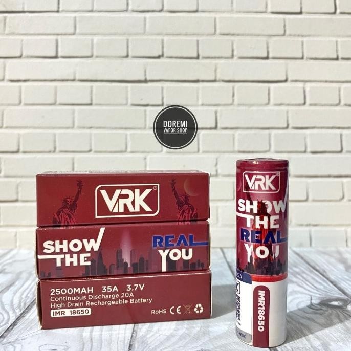 Batre | Baterai 18650 Vrk 2500Mah - Original