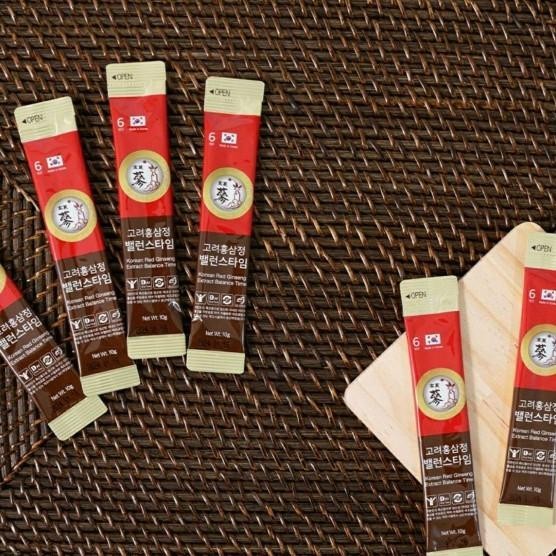 

[10 Sachet] Korean Red Ginseng Extract Balance Time 6 Thn