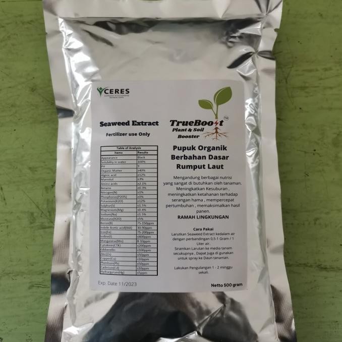 Pupuk Seaweed Extract Organik ( 500 gram )