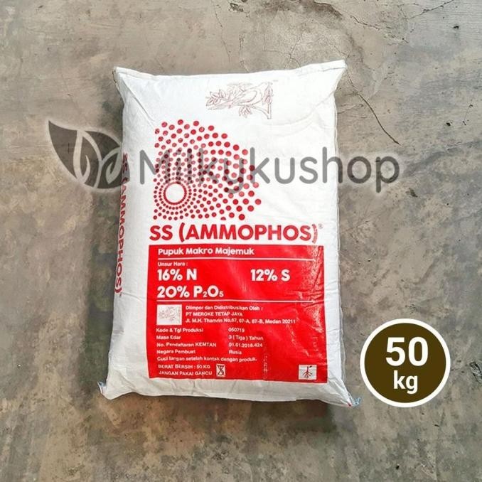 PUPUK MEROKE SS AMMOPHOS 50 KG KEMASAN PABRIK VIA CARGO