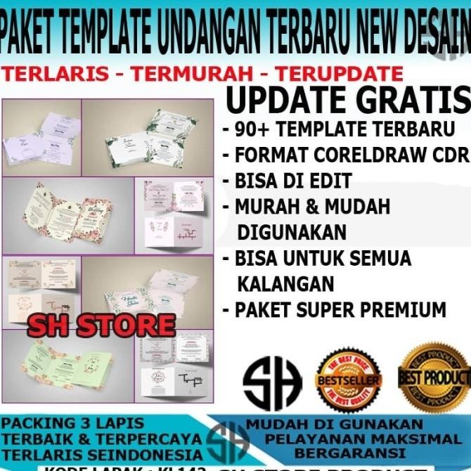 Paket Template Desain Undangan Pernikahan Wedding Model Baru Cdr