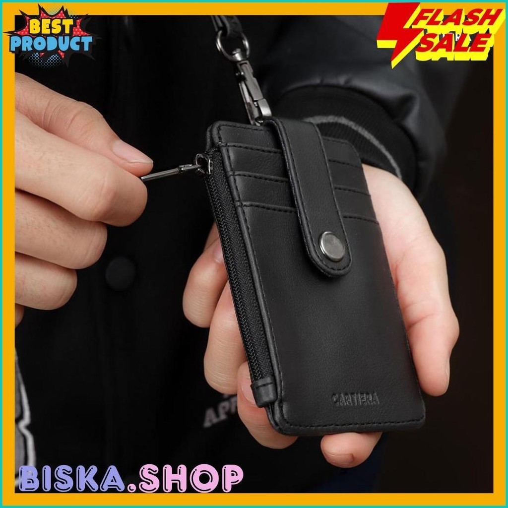 

Cartiera Vex Lanyard Id Card Name Tag Kalung Pria Wanita Kulit Praktis Premium (6.6)