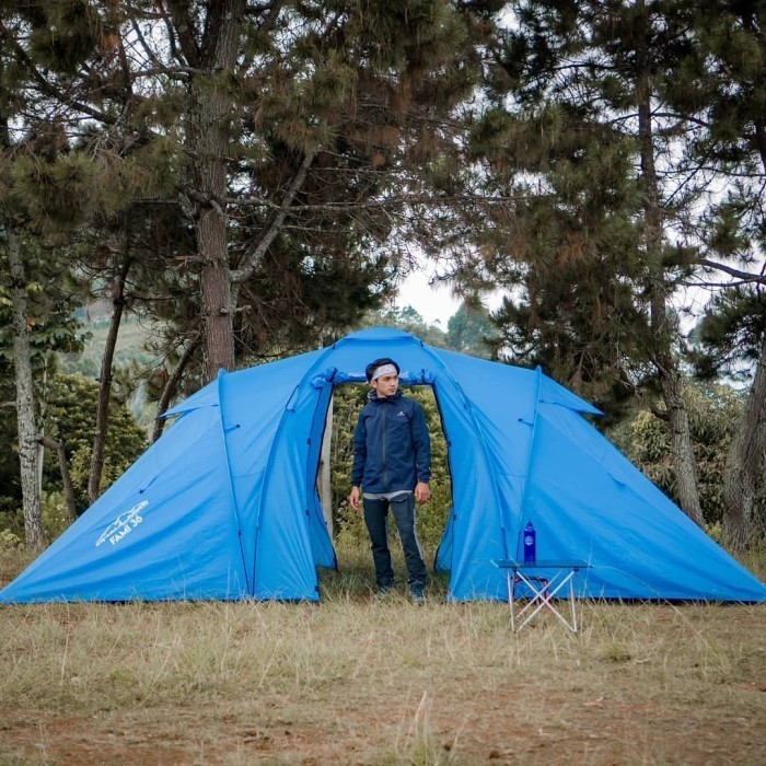 {DianShop} Tenda Family Dhaulagiri Kap. 6 orang 6P Fami 36 Tenda Double Layer Murah