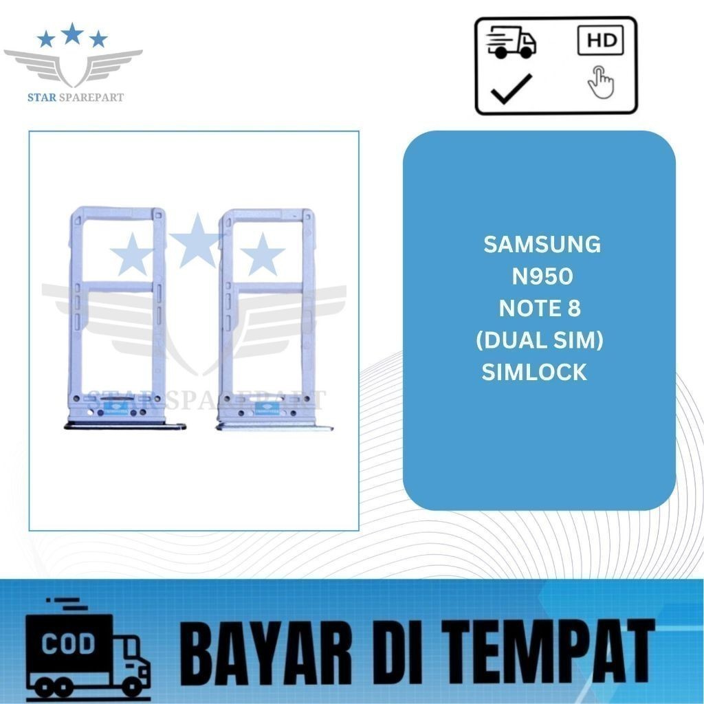 SIMLOCK SAMSUNG N950 / NOTE 8 ( DUAL SIM ) SIMTRAY SIM LOCK SIM TRAY