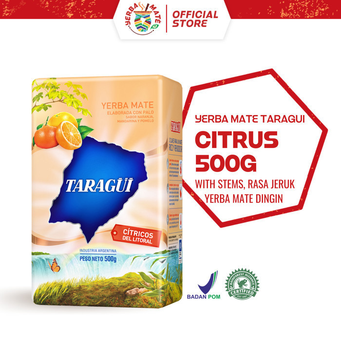 

Secrenada - Taragui Yerba Mate Citrus With Stems 500G Teh Botanikal Yerba Mate Dengan Rasa Jeruk