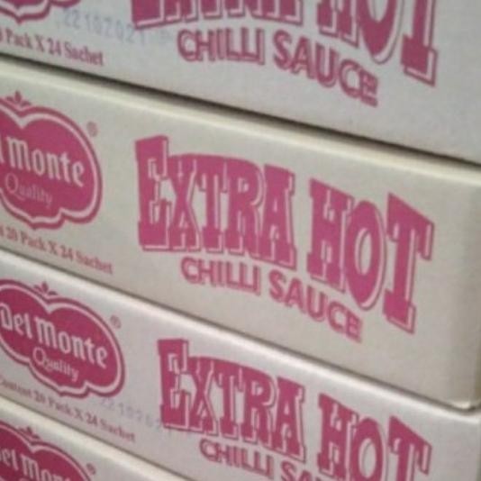 

Saos Extra Hot Delmonte Sachet Per Dus Isi 20 Bungkus Gojek Grab