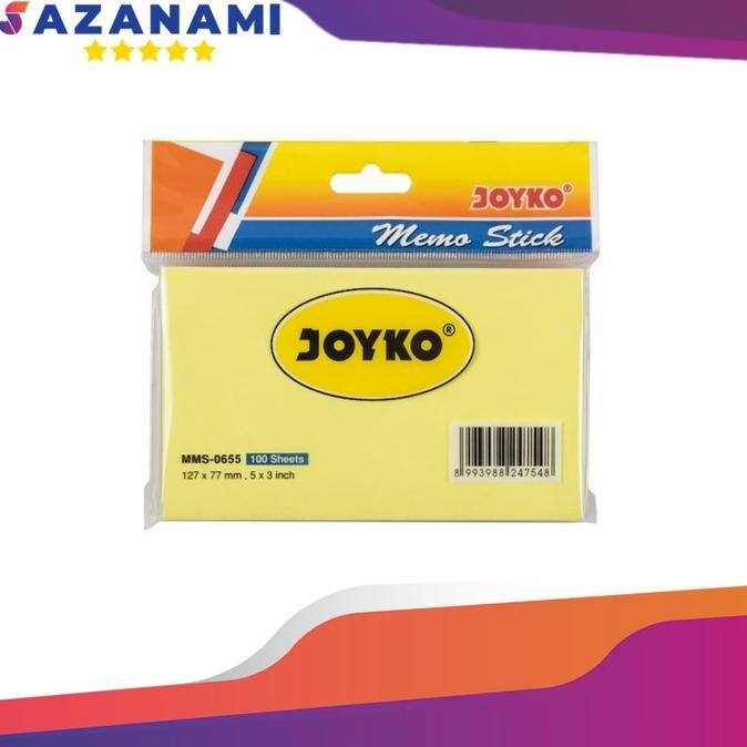 

Update JOYKO MMS-655P MEMO STICK 127 X 76MM STICKY NOTE 5 X 3 KERTAS MEMO saz4 Ayo Beli