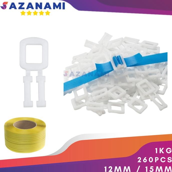 

GESPER 1 KG STRAPPING BAND KLAM PLASTIK TALI KLAM saz4