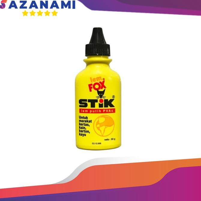 

LEM FOX STIK 60 GRAM LEM PUTIH PVAC saz4 Diminati Banget