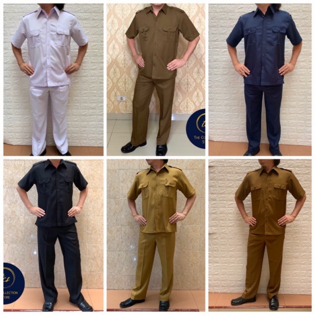 Seragam Wanita // Seragam Setelan Semi Wool Pemda PNS, Safari Pemda Pria, Baju Seragam Security