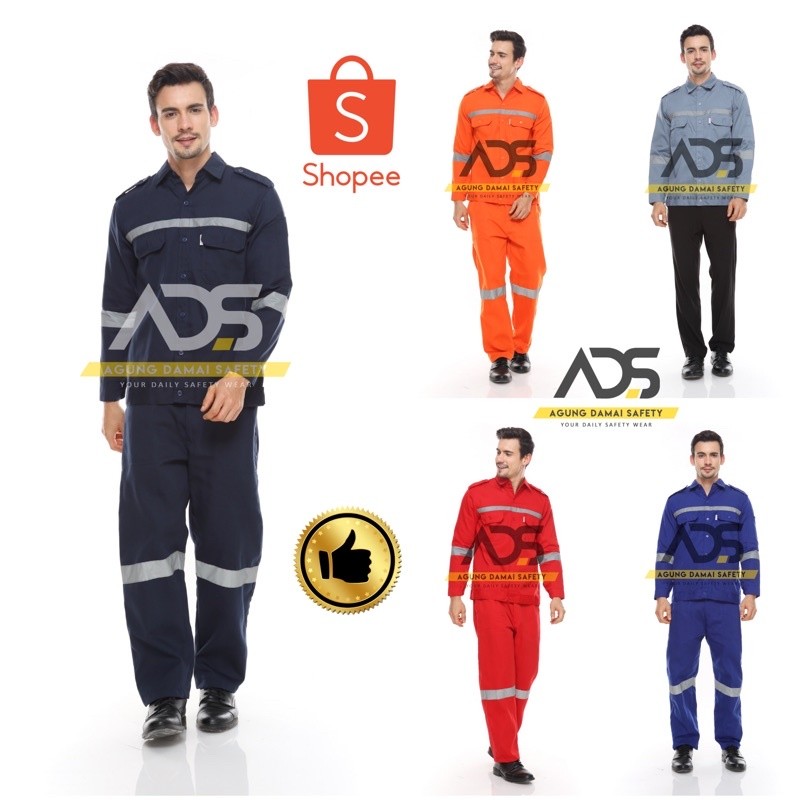 Seragam Kerja // Wearpack Safety / Wearpack Setelan / Wearpack Baju dan Celana