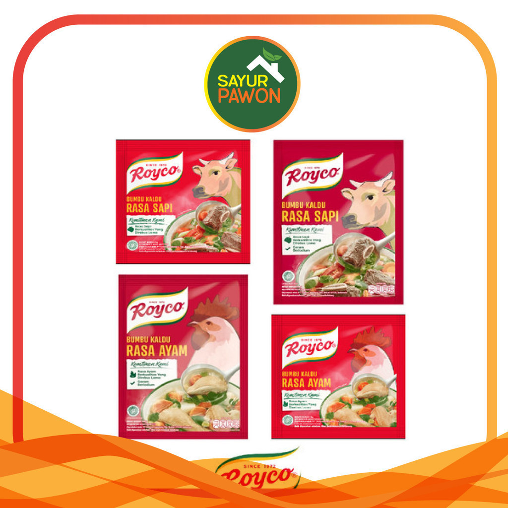 

ROYCO Penyedap Rasa Kaldu Ayam dan Sapi kemasan 220 Gram (besar)